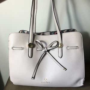 Cream/beige/light pink Nanette Lepore bag.